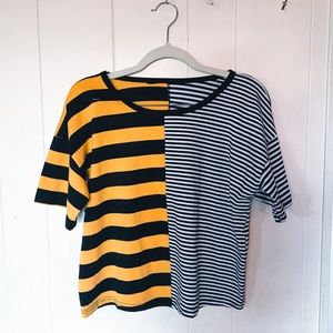 ROMWE trendy striped tee